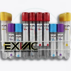 تصویر لوله خونگیری وکیوم CBC K2EDTA سایز 75*13 - ایکسوک Vacuum CBC K2EDTA blood collection tube, size 13*75 - EXVAC