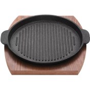 تصویر تابه گریل چدنی نالینو مدل فاهیتا Fahita (سایز 20) Nalino Cast-Iron Grill Pan Size 20 Fahita