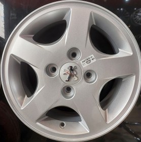 تصویر رینگ فابریک سایز(۱۰۸×۴)۱۴ نقره‌ای مدل ترنادو(۲۰۷) اروند Original wheel size 14"(4×108) silver Tornado Arvand