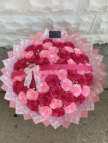 تصویر دسته گل روبانی 