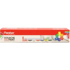 تصویر گواش 6 رنگ پنتر Panter Nano GP-711-6 Panter GP-711-6 Gouache Nano Paint