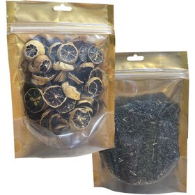 تصویر پاکت زیپ دار مدل طلائی کد 1825 بسته 10 عددی 