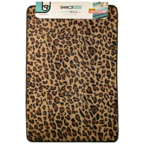 تصویر پادری مخملی شیکومت مدل پلنگی رنگ قهوه ای 