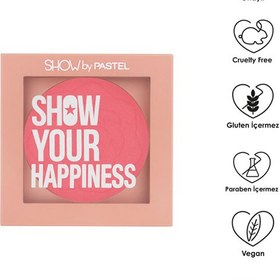 تصویر رژگونه پاستل مدل Show Your Happiness کد 202 