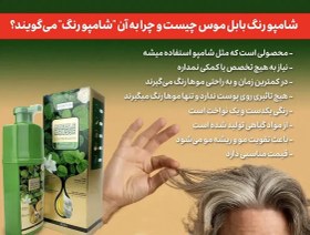 تصویر شامپو رنگ موی قهوه ای بابل موس حجم ۵۰۰ میلی لیتر 