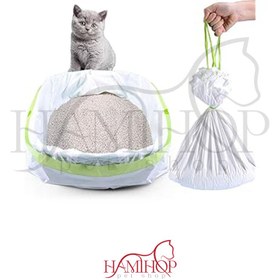 تصویر کیسه لاینرز خاک گربه هوتان بسته 2 عددی hotan Cat Litter Tray Liners 2 pcs 