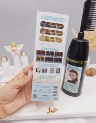 تصویر شانه رنگ مو رنگ قهوه ای طلایی برند دکسی Dexe کد 4825 