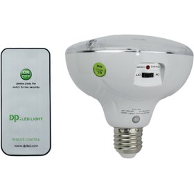 تصویر لامپ شارژی DP.LED Light LED-7033 E27 1.9W + ریموت کنترل DP.LED Light LED-7033 Rechargeable Lamp