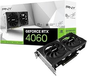 تصویر PNY GeForce RTX 4060 8 گیگابایتی Verto Dual Fan Edition Graphics DLSS 3 PNY GEFORCE RTX 4060 8GB VERTO Dual Fan Edition Graphics Card DLSS 3