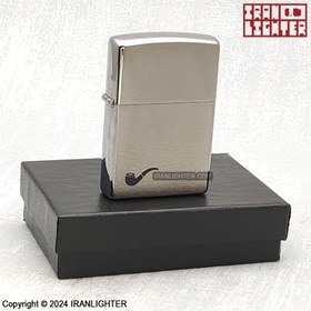 تصویر فندک بنزینی زیپو مدل 200PL-BRFIN.CHR PIPE LIGHTER Zippo gasoline lighter model 200PL-BRFIN.CHR PIPE LIGHTER