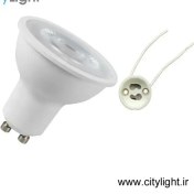 تصویر لامپ هالوژن 7 وات نمانور پایه GU10 Halogen lamp 7 watt Nemanor GU10 base