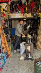 تصویر داس هرس دسته چوبی 