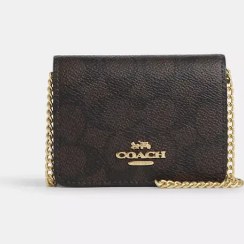 تصویر کیف دوشی کوچ مینی (Coach Mini Flap Wallet) 