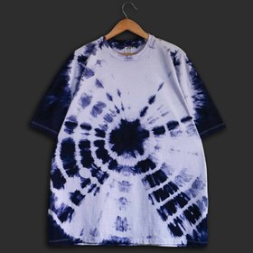 تصویر تیشرت تای دای اورسایز ( شیبوری ) طرح رادیواکتیو Radioactive Oversized Tie-Dye Tshirt