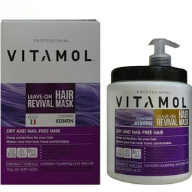 تصویر ماسک مو 1000گرمی خارج حمام کراتین جعبه دار ویتامول Vitamol Hair Mask Out Of Bath Room