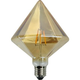 تصویر لامپ ادیسونی فیلامنتی Filament G125D E27 6W Filament G125D Edison Filament Bulb Lamp E27 6W