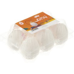 تصویر تخم مرغ مرکزی بسته ۶ عددی 