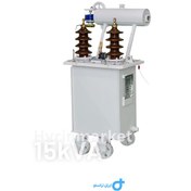 تصویر ترانسفورماتور تکفاز 15kVA ردیف ولتاژ 20kV Single Phase Oil Type Distribution Transformer 15kva