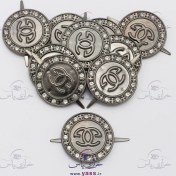 تصویر مارک کیف فلزی تخفیفی گرد دودی چنل (بسته 10 عددی) 