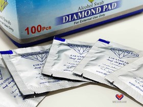 تصویر پد الکلی دیاموند مدل M100 بسته 100 عددی ا diamond a-pad m1 diamond a-pad m1