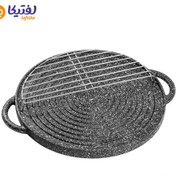 تصویر تابه گریل چدن دو طرفه نالینو مدل دانیله | Daniele (بدون درب شیشه) cast iron grill pan Daniele model