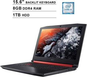 تصویر جدیدترین Acer Nitro 5 15.6 &quot;FHD Gaming Laptop PC | Intel Quad-Core i5-8300H تا 4.0GHz | 8 GB RAM | 128 GB SSD Boot 1TB HDD | NVIDIA GeForce GTX 1050 Ti 4GB GDDR5 | Keyboard Backlight | Windows 10 