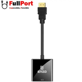 تصویر مبدل HDMI به VGA انزو مدل HD-42 ENZO HD-42 HDMI to VGA Converter