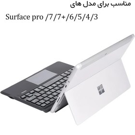 تصویر کیبورد بلوتوثی برند استرانگ مدل SF-1089D-C مناسب برای تبلت های مایکروسافت Surface Pro 7 / 7 plus / 6 / 5 / 4 / 3 