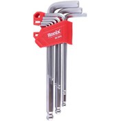 تصویر آلن شش گوش بلند RH-2034 رونیکس (مگنتی 9 عددی) hexagon-socket-key-RH-2034-9pcs-ronix
