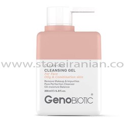 تصویر ژل شستشوی صورت پوست های مختلط و چرب ژنوبایوتیک حجم 200 میلی لیتر Genobiotic Combination and Oily Skin Face Cleansing Gel 200ml