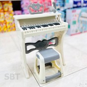 تصویر پیانو کودک 37 کلید با صندلی 
