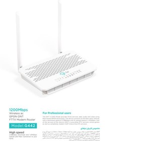 تصویر مودم روتر Gpon-ONT یوتل مدل G442 U-TEL Gpon-ONT G442 Modem Router