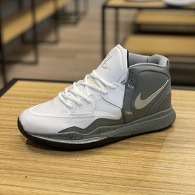 تصویر نیم بوت نایک اصل اسپرت مردانه سفید طوسی اورجینال سایز 40 تا 45 nike original ساخت ویتنام های کپی 