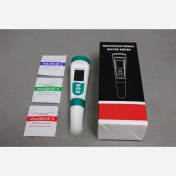 تصویر دستگاه 4 کاره (pH-TDS-EC-TEMP)پی اچ متر دارای بافر کالیبراسیون، سختی سنج تی دی اس، کنداتیویته هدایت سنج ارسال رایگان 