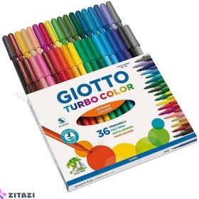 تصویر ماژیک 36 رنگ جیوتو Giotto مدل TURBO COLOR - زمان ارسال 15 تا 20 روز کاری 