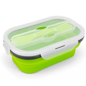 تصویر ظرف غذا سیلیکونی تاشو 