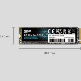 تصویر هارد اینترنال SP Silicon Power SSD ظرفیت 256GB مدل P34A60 ا Silicon Power 256GB NVMe M.2 PCIe Gen3x4 2280 SSD (SP256GBP34A60M28) Silicon Power 256GB NVMe M.2 PCIe Gen3x4 2280 SSD (SP256GBP34A60M28)