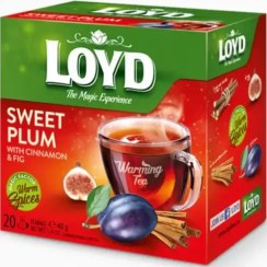 تصویر دمنوش گیاهی لوید با طعم آلو سیاه، دارچین و انجیر 20 عددی LOYD Sweet Plum with Cinnamon and Fig 