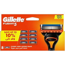 تصویر تیغ یدک ژیلت Fusion 5 بسته ۸ عددی 