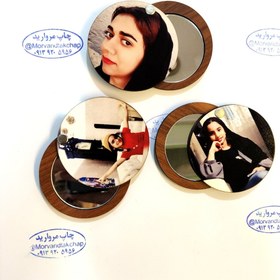 تصویر چاپ روی آینه آرایشی کوچک 