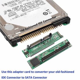 تصویر تبدیل پورت IDE به SATA لپ تاپ 44 Pin 2.5 Inch IDE to SATA Laptop Notebook Hard