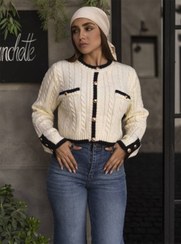 تصویر بلوز بافت یقه گرد کد : 074 