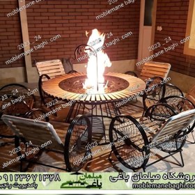 تصویر میز آتشدان گازی 