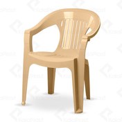 تصویر صندلی دسته دار پلاستیکی طرح نرده ای کد 868 