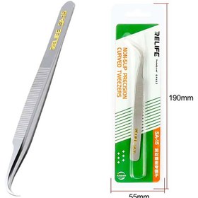 تصویر قیمت و خرید پنس سر کج ریلایف مدل RELIFE SA-15 RELIFE SA-15 precision tweezers