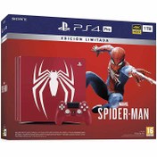 تصویر کنسول بازی سونی PS4 Pro Spider Man | حافظه 1 ترابایت PlayStation 4 Pro 1TB Bundle Spider Man Limited Edition