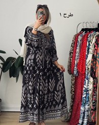 تصویر سرمه کالکشن - پیراهن ماکسی روشا 6 