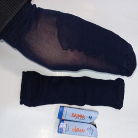 تصویر جوراب دو ربع پارازین 1/20 کف دار Parazin two quarter socks 1/20 with Sama foam for women