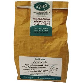 تصویر چهار تخمه 125گرم پاکتی باغ فیروزه Bagh Firouzeh herbal mix seeds 125gr