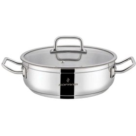 تصویر سرویس قابلمه استیل ۸ پارچه سوفرام مدل اطلس Sofram Turkey 8 Pcs Steel Pot Service Atlas Model